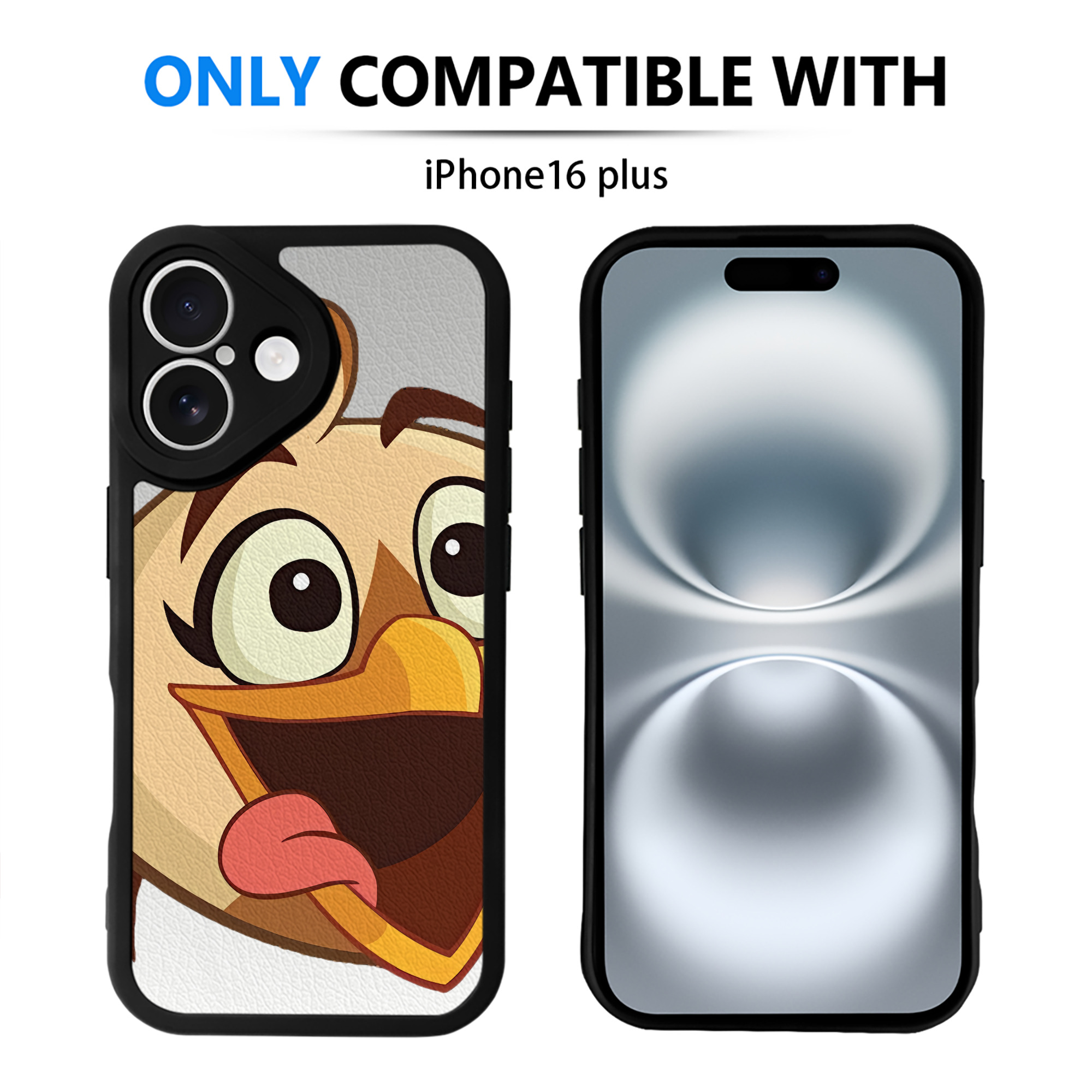（画像用） Angry Birds アングリーバード 【iPhone 16シリーズ対応】シリコンスマホケース（レザー調） 材質：シリコン